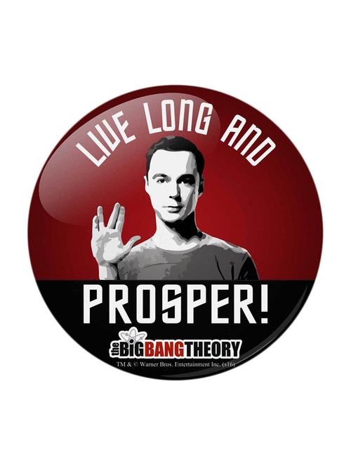 the big bang theory - live long fridge magnet  licensed by warner bros - 13052976 - Very Small Image - 1