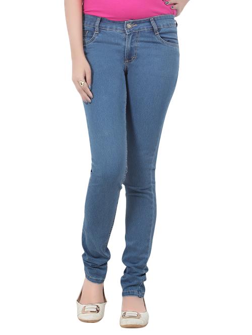 mid rise no washed denim jeans - 13054815 - Very Small Image - 1