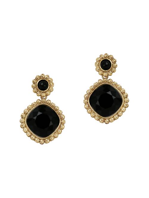 black zinc drop earrings - 13056232 - Very Small Image - 1