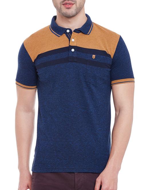 navy blue cotton tshirt - 13056462 - Very Small Image - 1