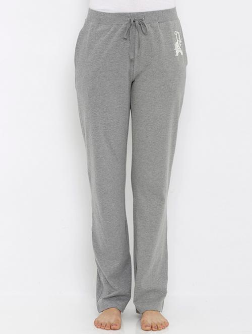 grey cotton track pants - 13058406 - Very Small Image - 1