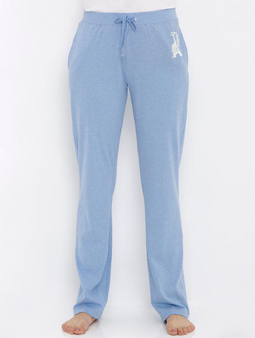 light blue cotton track pants - 13058418 - Very Small Image - 1