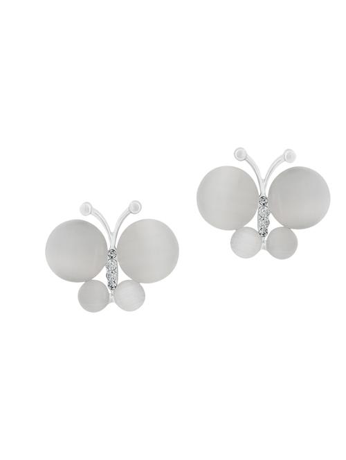 silver metal drop earrings - 13061534 - Very Small Image - 1