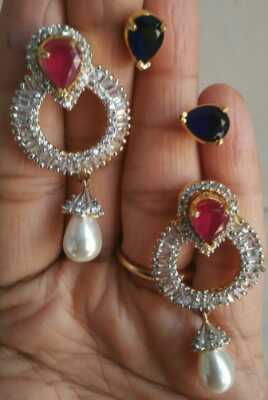 stone changeable earrings - 1306303 - Very Small Image - 1