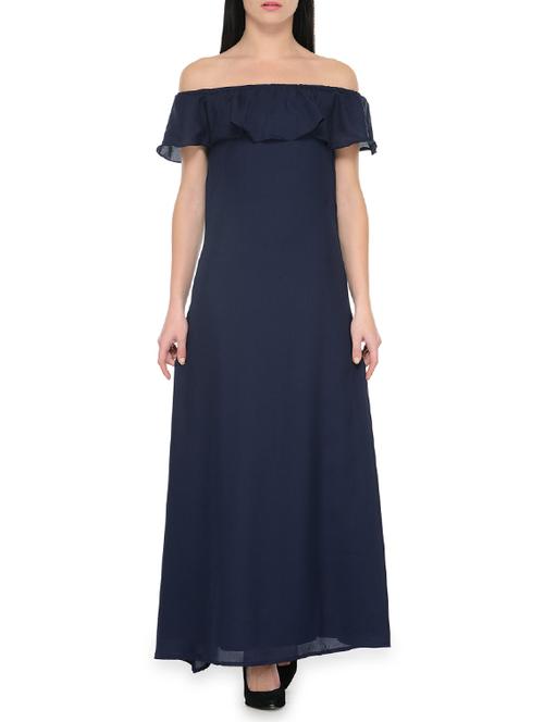 navy blue polyester dress - 13064935 - Very Small Image - 1