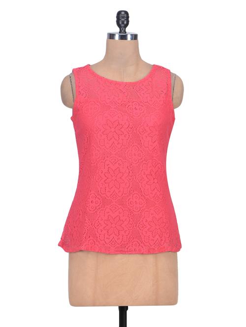 pink net plain top - 1306580 - Very Small Image - 1