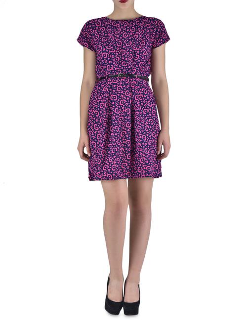 printed party wear dress - 1306705 - Very Small Image - 1