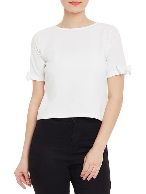 bow detail solid top - 13068148 - Very Small Image - 1