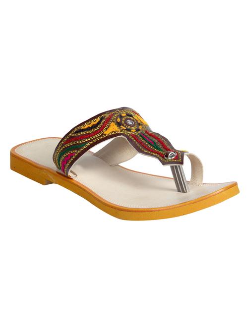 multi colored  ethnic  kolhapuri - 13068430 - Very Small Image - 1