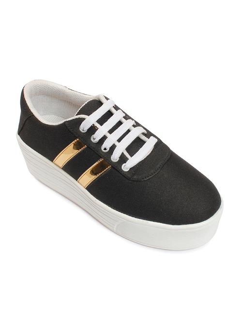 black canvas plimsolls sneakers - 13070142 - Very Small Image - 1