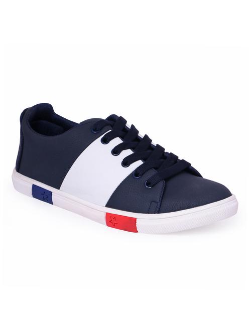 blue leatherette lace up shoe - 13070567 - Very Small Image - 1