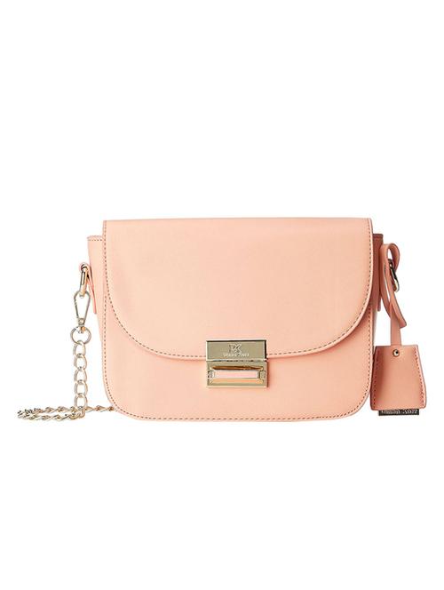 pink leatherette  sling bag - 13072670 - Very Small Image - 1