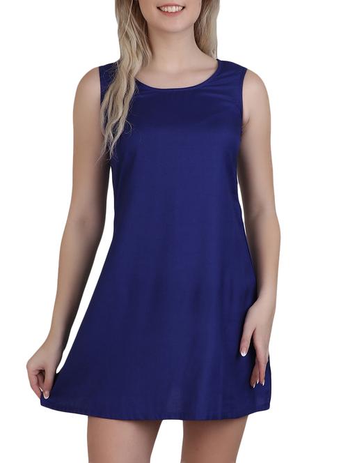 dark blue rayon dress - 13073516 - Very Small Image - 1