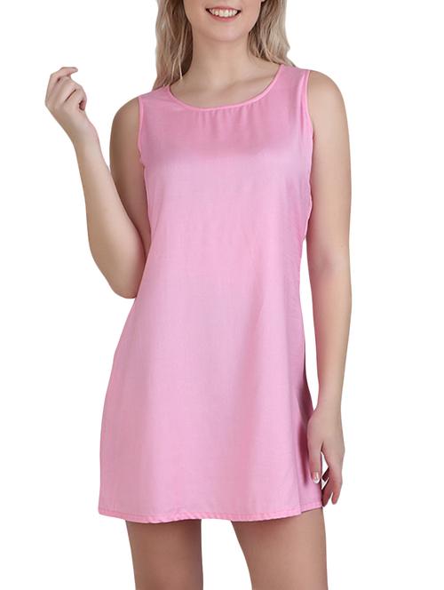 pink rayon mini dress - 13073517 - Very Small Image - 1