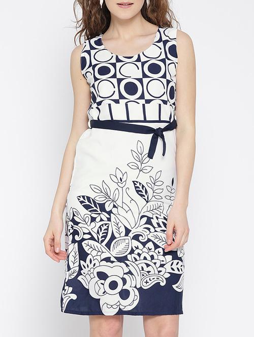 white printed dress - 13073854 - Very Small Image - 1