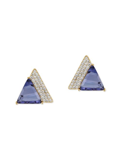 blue metal studs earrings - 13075835 - Very Small Image - 1