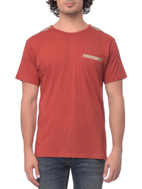 red cotton  t-shirt - 13076006 - Very Small Image - 1