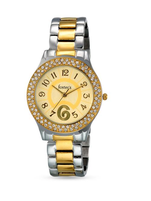 gold studded round dial watch - 1307640 - Very Small Image - 1