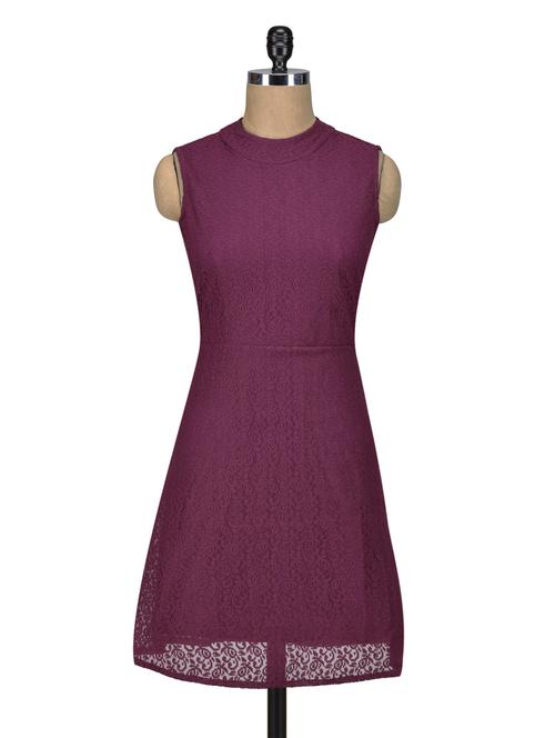 purple poly lace dress - 1307689 - Very Small Image - 1