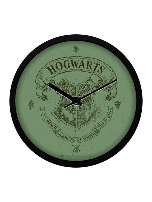 official harry potter - green crest wall clock  licensed by warner bros, usa - 13077600 - Very Small Image - 1