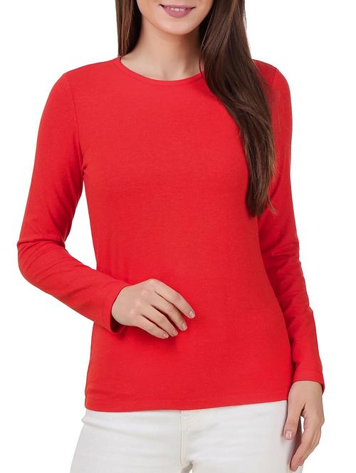 red viscose regular top - 13078380 - Very Small Image - 1