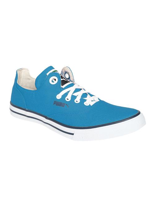 blue canvas lace up sneakers - 13079558 - Very Small Image - 1