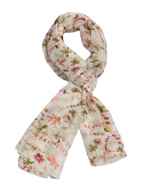 cream printed dupatta - 13081624 - Very Small Image - 1