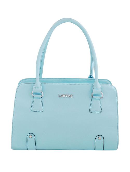 blue synthetic leather handbag - 13083235 - Very Small Image - 1