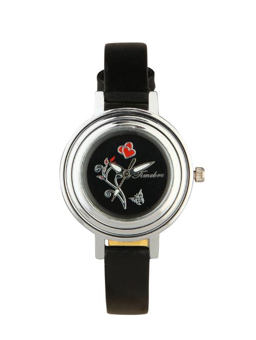 timebre women gorgeous black casual analog watch - 13086362 - Very Small Image - 1