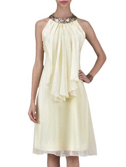 ivory embellished dress - 1308709 - Very Small Image - 1