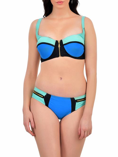 blue polyester bikini - 13087421 - Very Small Image - 1