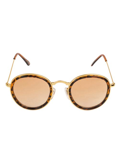 vespl designer leoperd brown golden round shape women sunglasses-v-6240 - 13087651 - Very Small Image - 1
