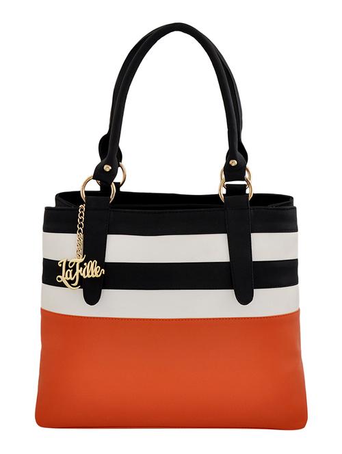 orange leatherette  handbag - 13088223 - Very Small Image - 1