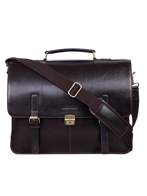 brown cotton polyester blend laptopbag - 13090964 - Very Small Image - 1