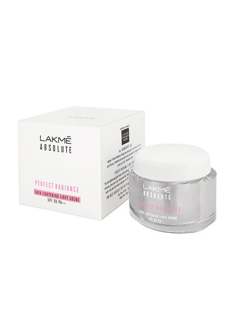 lakme lakme absolute perfect radiance skin lightning light creme spf 20 pa++ (50 g) - 13092629 - Very Small Image - 1