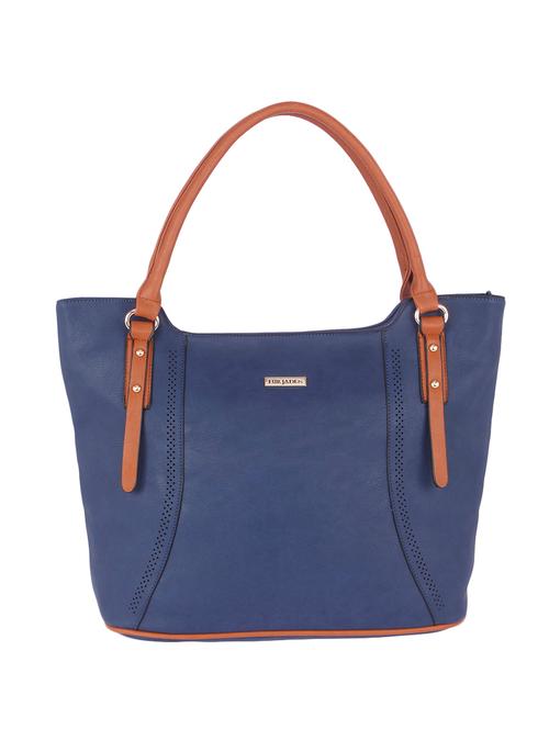 blue leatherette handbag - 13093767 - Very Small Image - 1