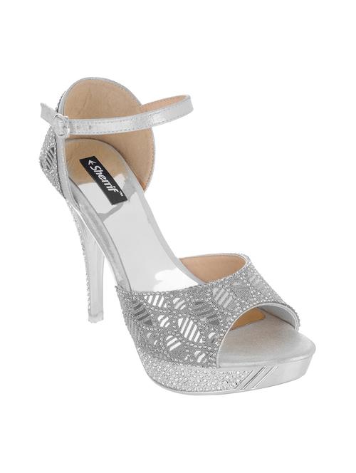 silver ankle strap sandal - 13095233 - Very Small Image - 1