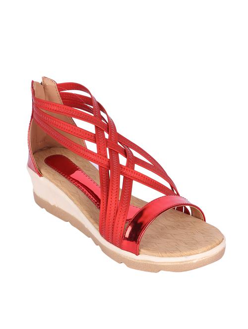 red closed back  sandal - 13098587 - Very Small Image - 1