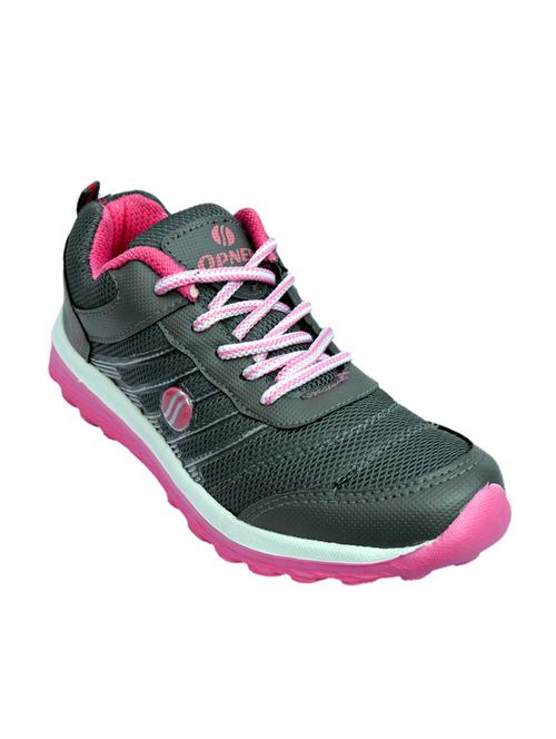 Grey Leatherette Sports Shoes - 13098969 - Very Small Image - 1