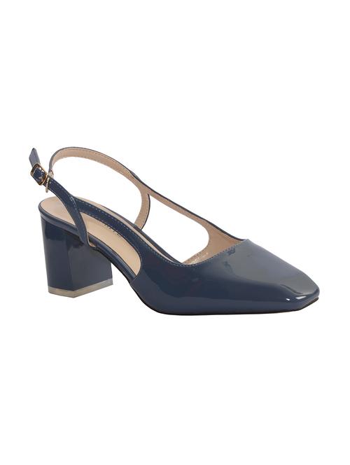 blue patent leather back strap sandals - 13102950 - Very Small Image - 1