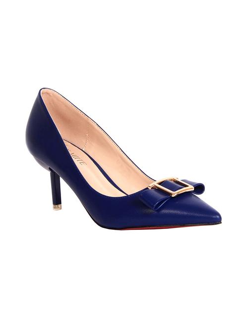 blue patent leather slip on pumps - 13102963 - Very Small Image - 1
