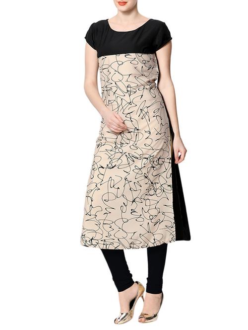 multi crepe straight kurta - 13103692 - Very Small Image - 1