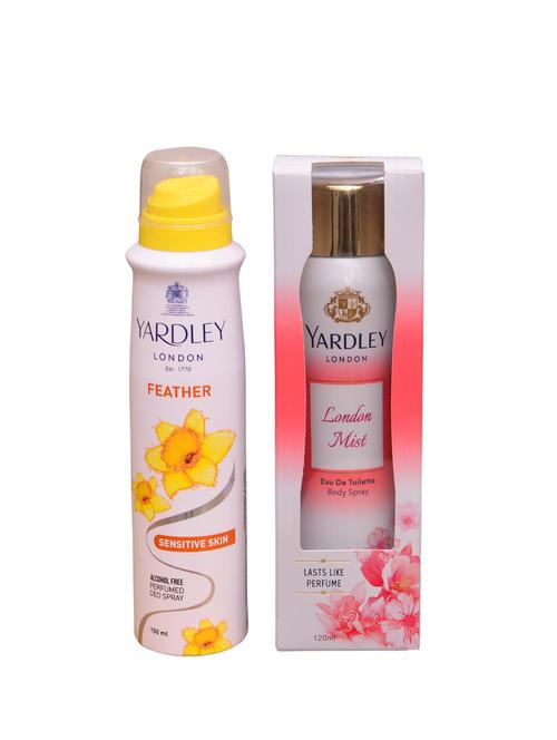 yardley london  feather::london mist perfume body spray - for women (270 ml ) - 13106796 - Very Small Image - 1