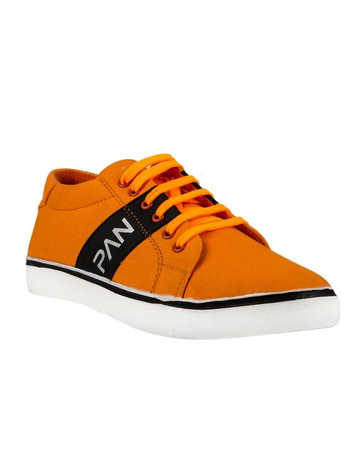 orange canvas lace up sneakers - 13108052 - Very Small Image - 1