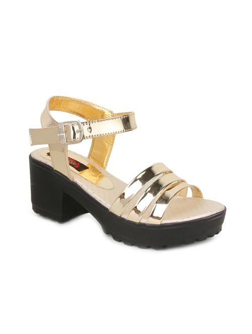 gold ankle strap sandal - 13111728 - Very Small Image - 1
