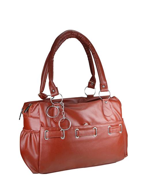 brown leather handbag - 13111811 - Very Small Image - 1