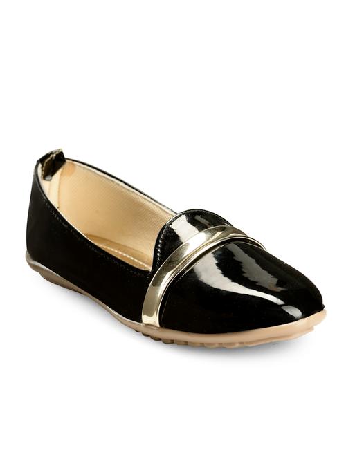 black pu slip on ballerina - 13111952 - Very Small Image - 1