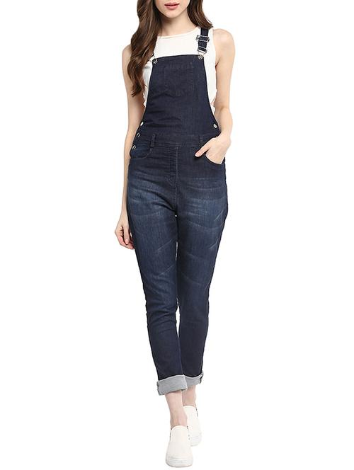 navy blue denim jumpsuit - 13113035 - Very Small Image - 1