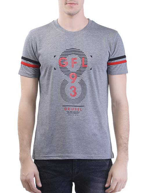 grey cotton printed t-shirt - 13113369 - Very Small Image - 1