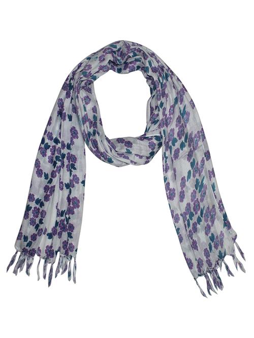 purple viscose scarf - 13114840 - Very Small Image - 1